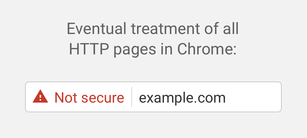 Eventual treatment of all HTTP pages in Chrome