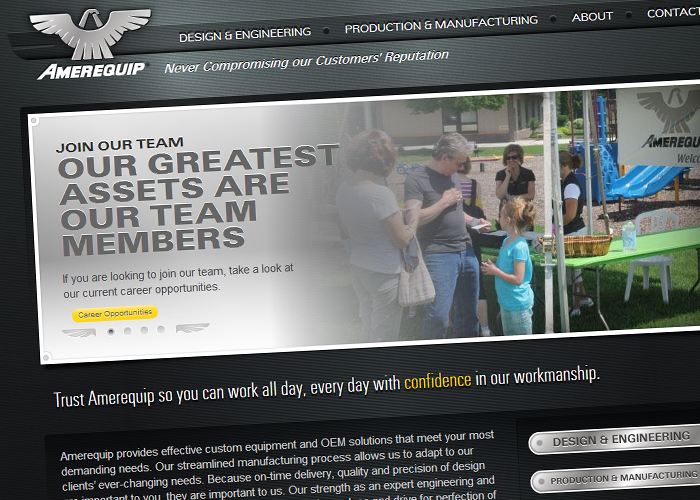 Successful Launch of a Reengineered site For Amerequip