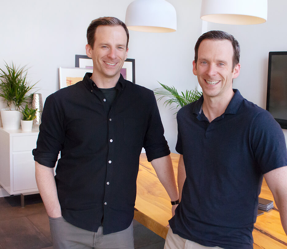 Founders of Plaudit Design, Michael and David Schlotfeldt