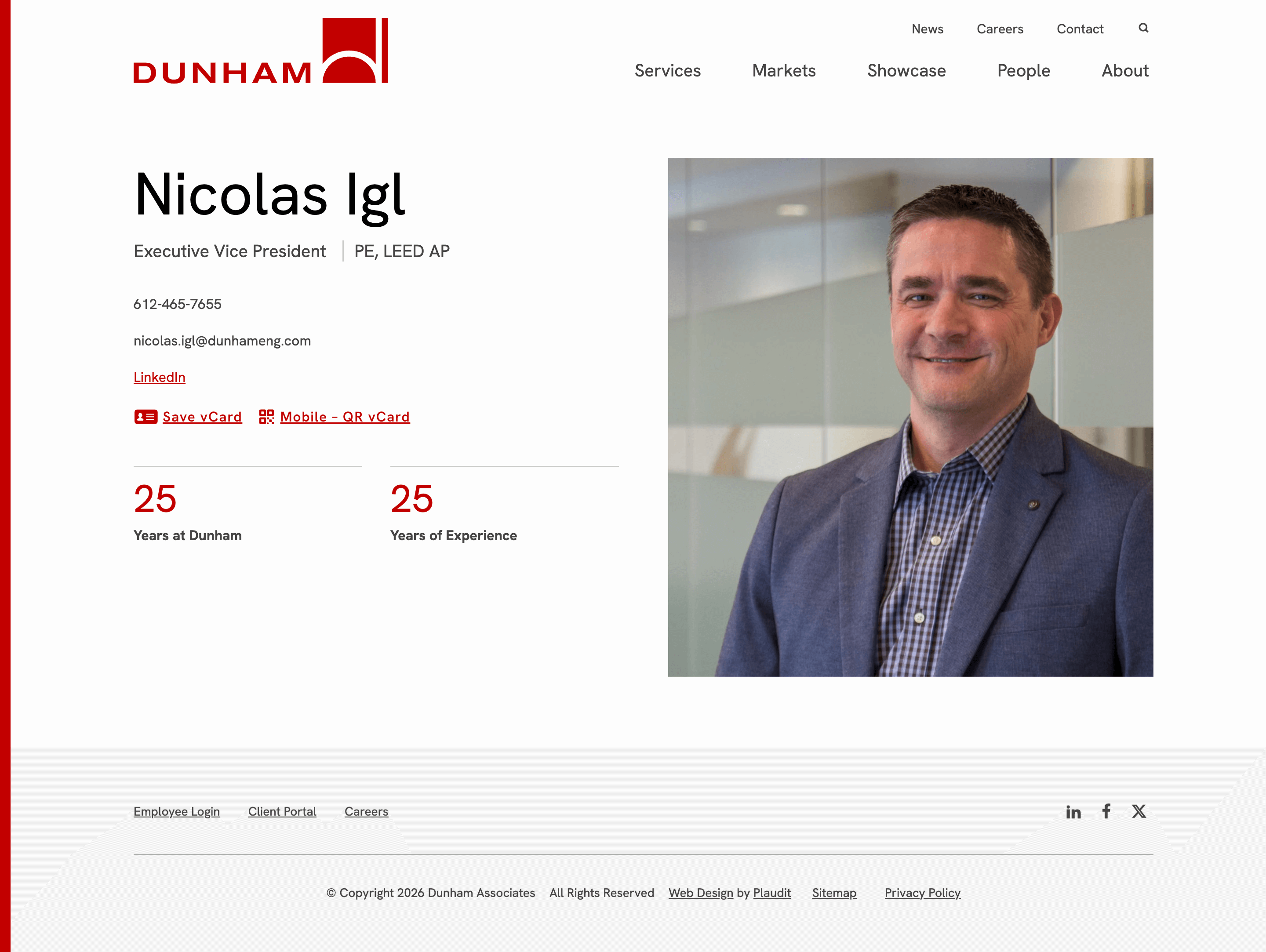 Website design of product web page