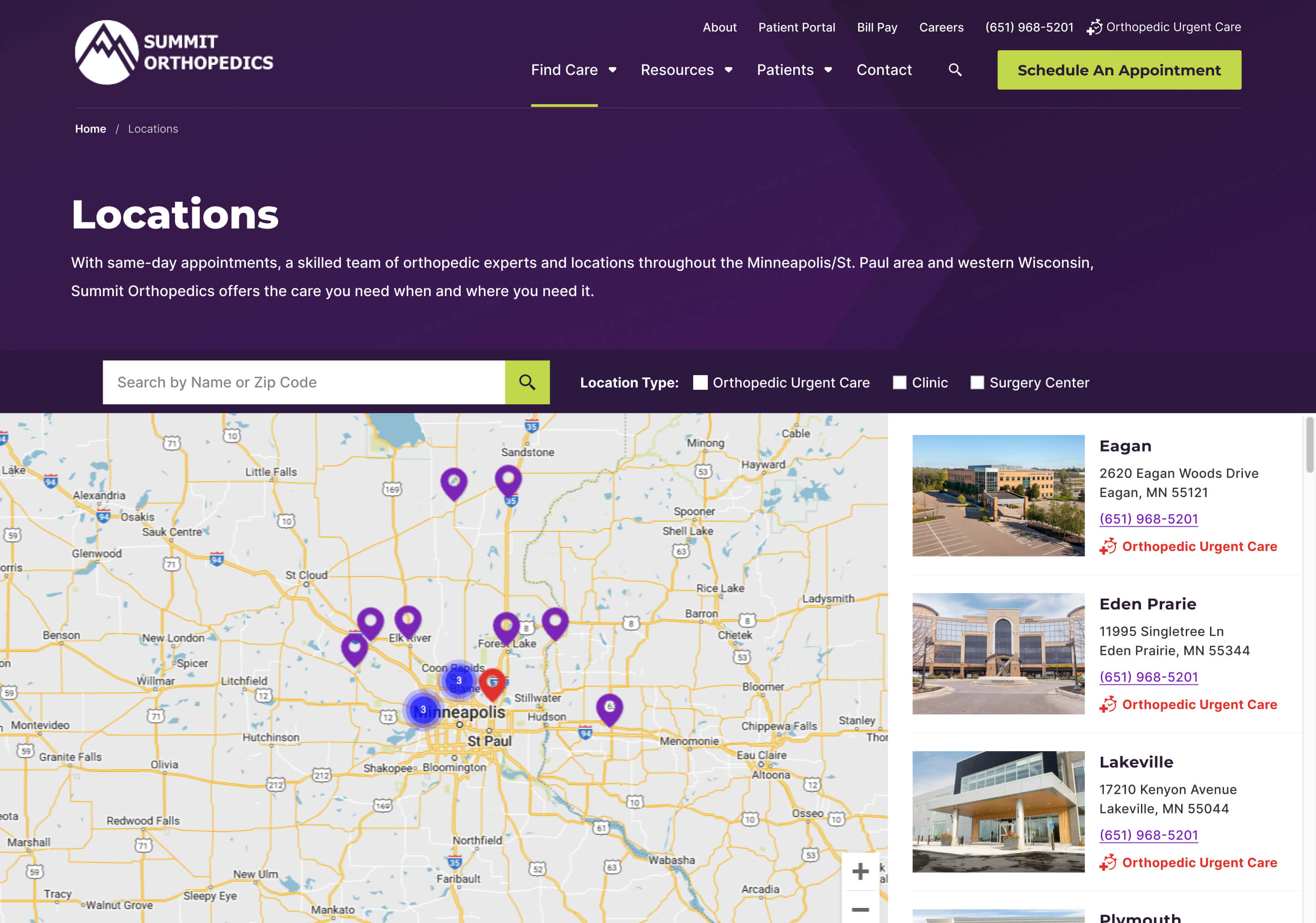 Web design of product browsing interface