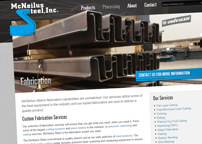 McNeilus Steel Forges New Website Presence