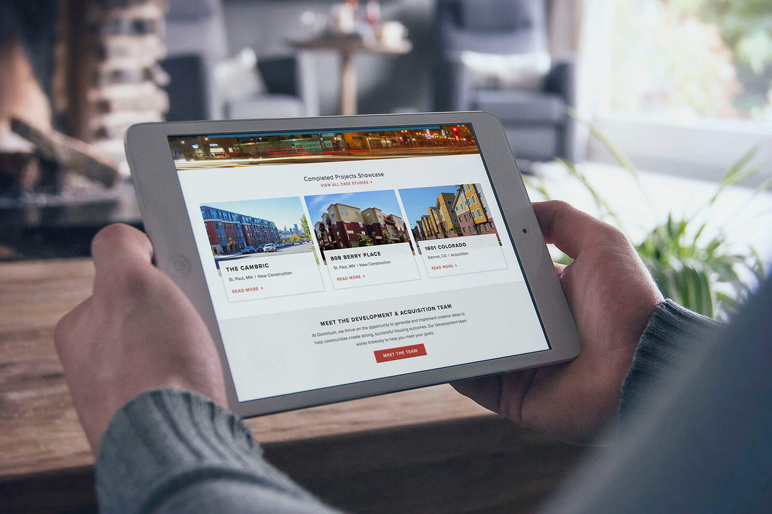 Dominium Apartments' Website Design