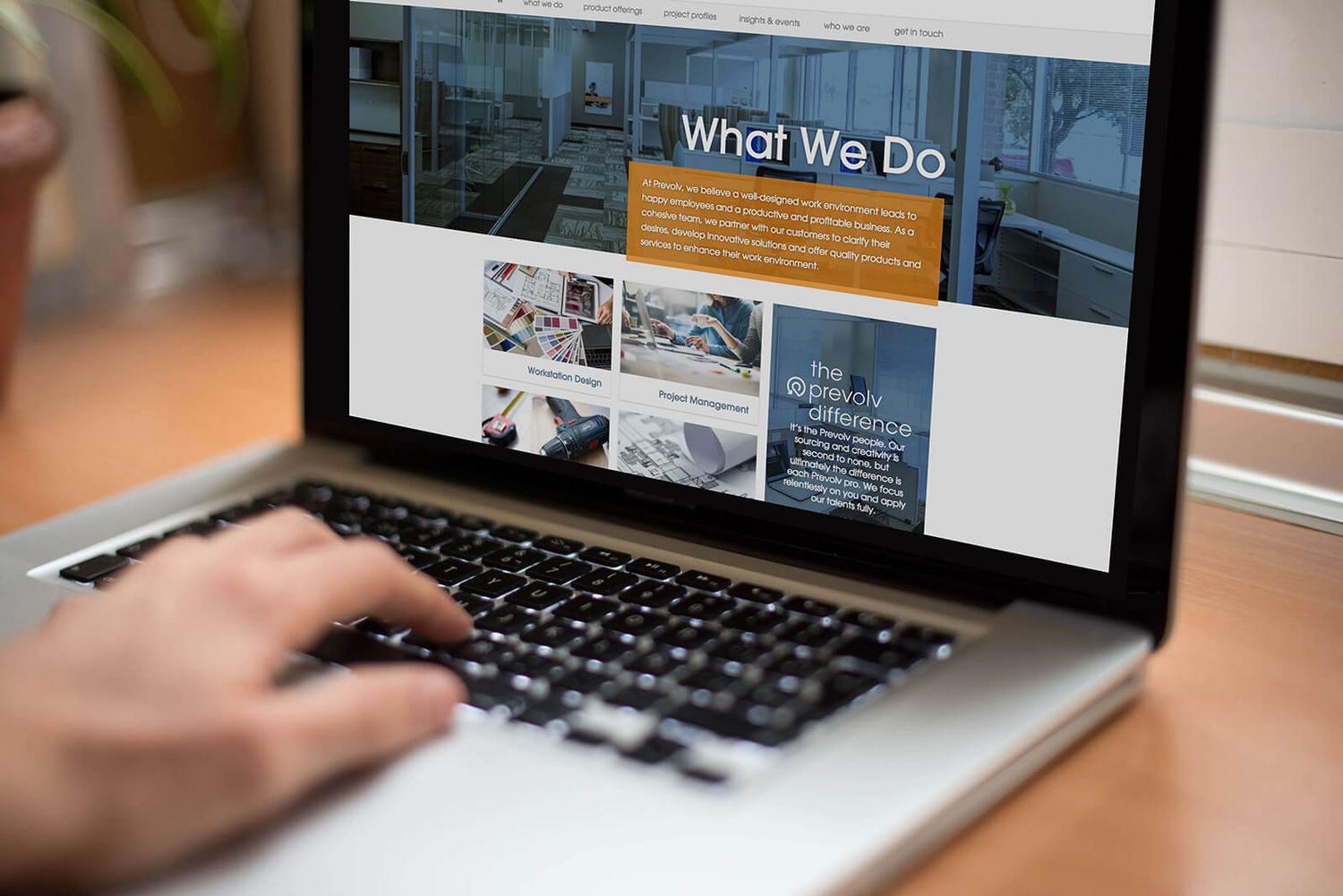 Web design for Saint Paul office designer